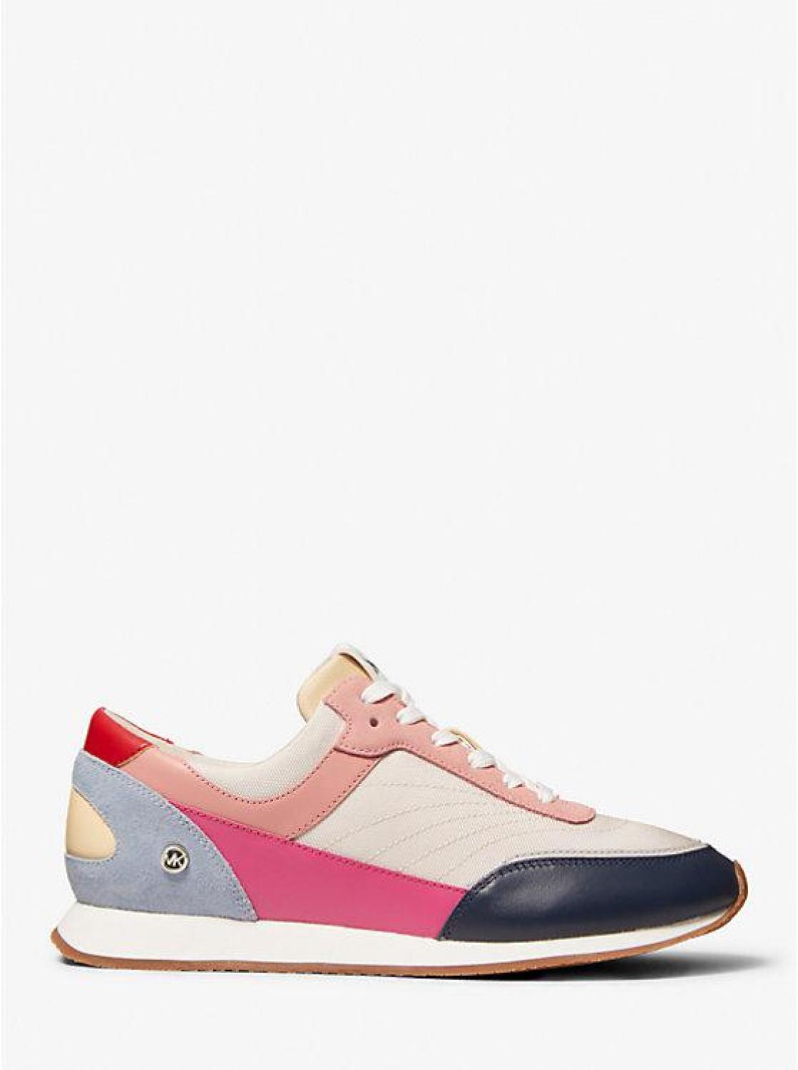 Callan Color-Block Canvas And Leather Sneaker