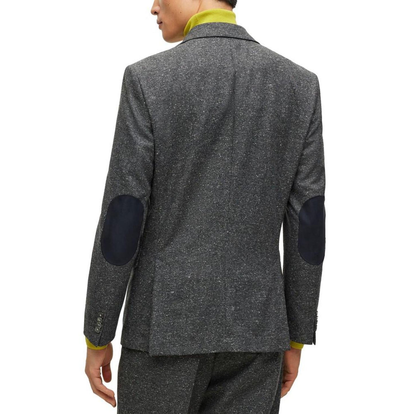 Men's Micro-Pattern Slim-Fit Jacket