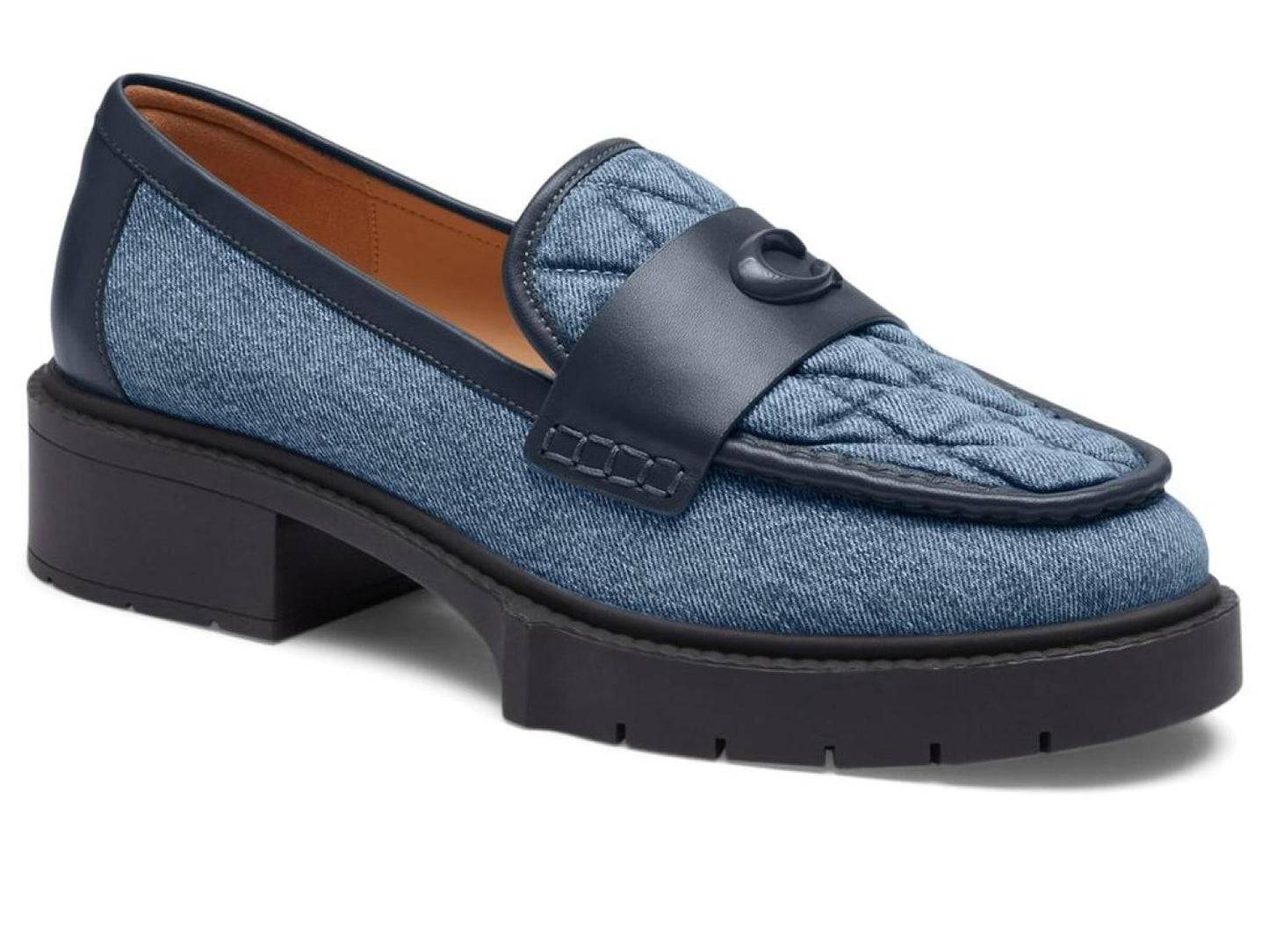 Leah Quilted Denim Loafer