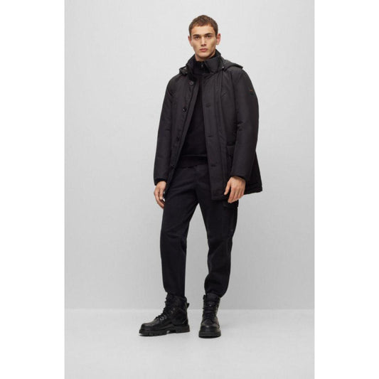 Relaxed-fit parka in water-repellent ottoman fabric