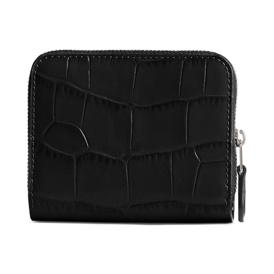 Embossed Croc Leather Billfold Wallet