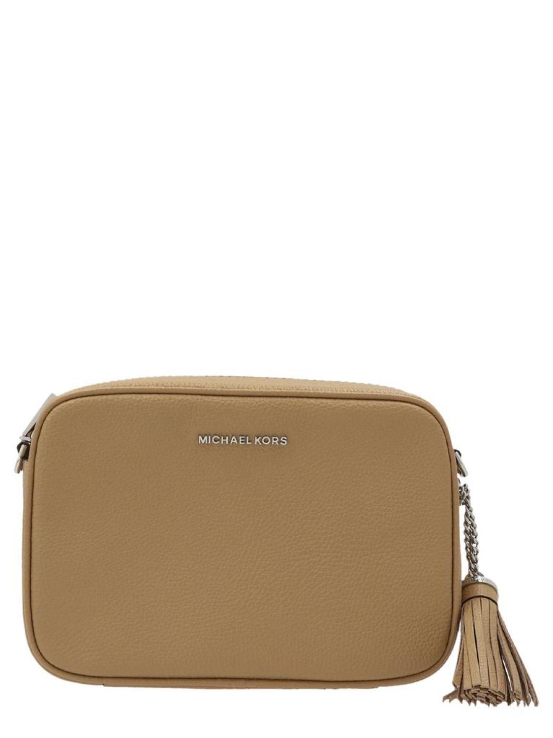 Michael Michael Kors Ginny Logo Plaque Crossbody Bag