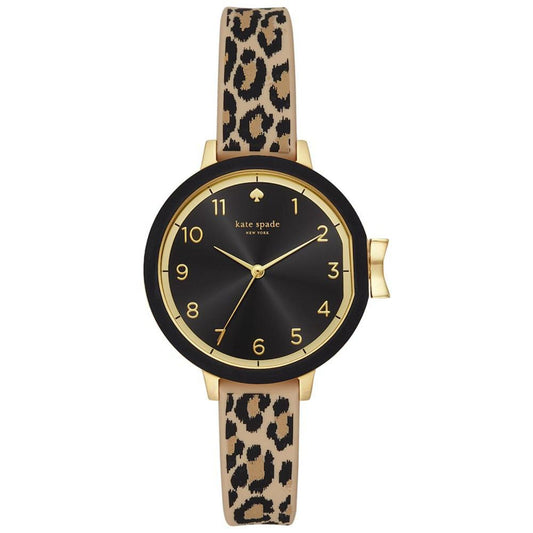 Women's Park Row Leopard Print Silicone Strap 34mm