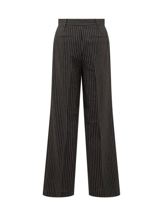 Michael Michael Kors Pinstriped Stretch Flannel Wide-Leg Pants