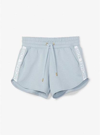 Logo Tape Cotton Blend Track Shorts