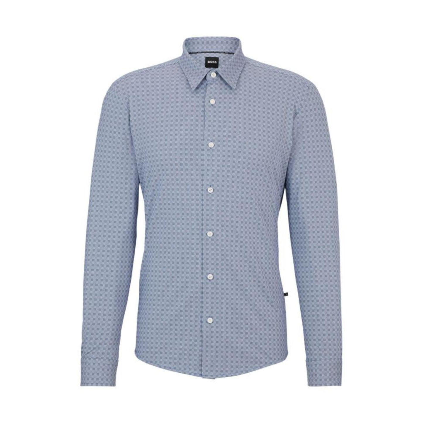 Slim-fit shirt in performance-stretch material