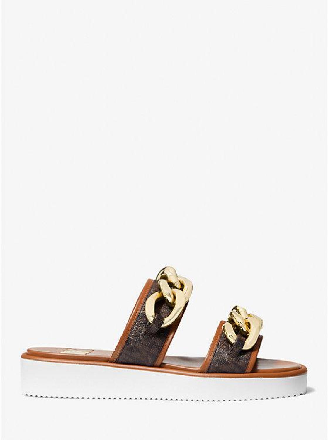 Scarlett Embellished Signature Logo Slide Sandal