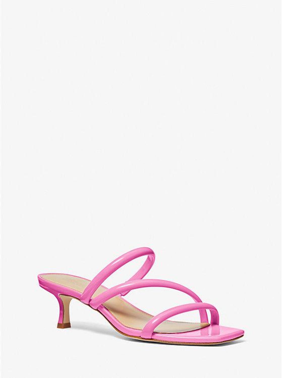 Celia Patent Kitten Sandal