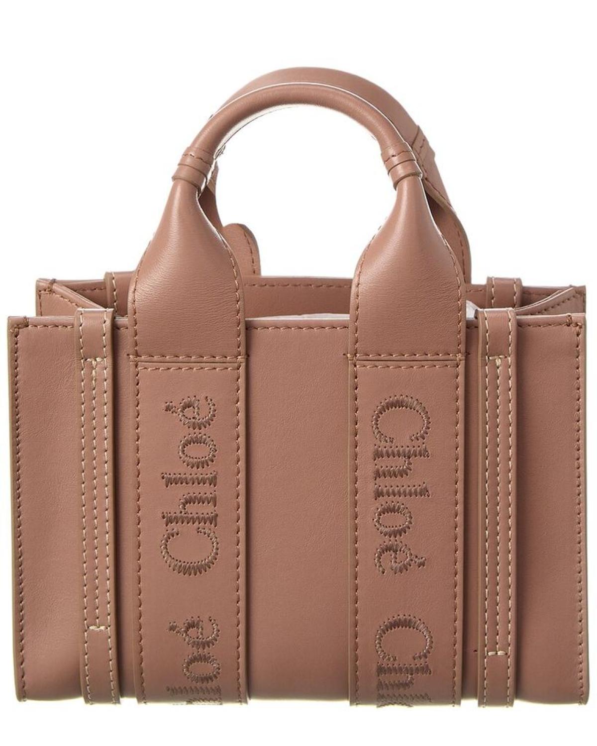 Chloé Woody Mini Leather Tote