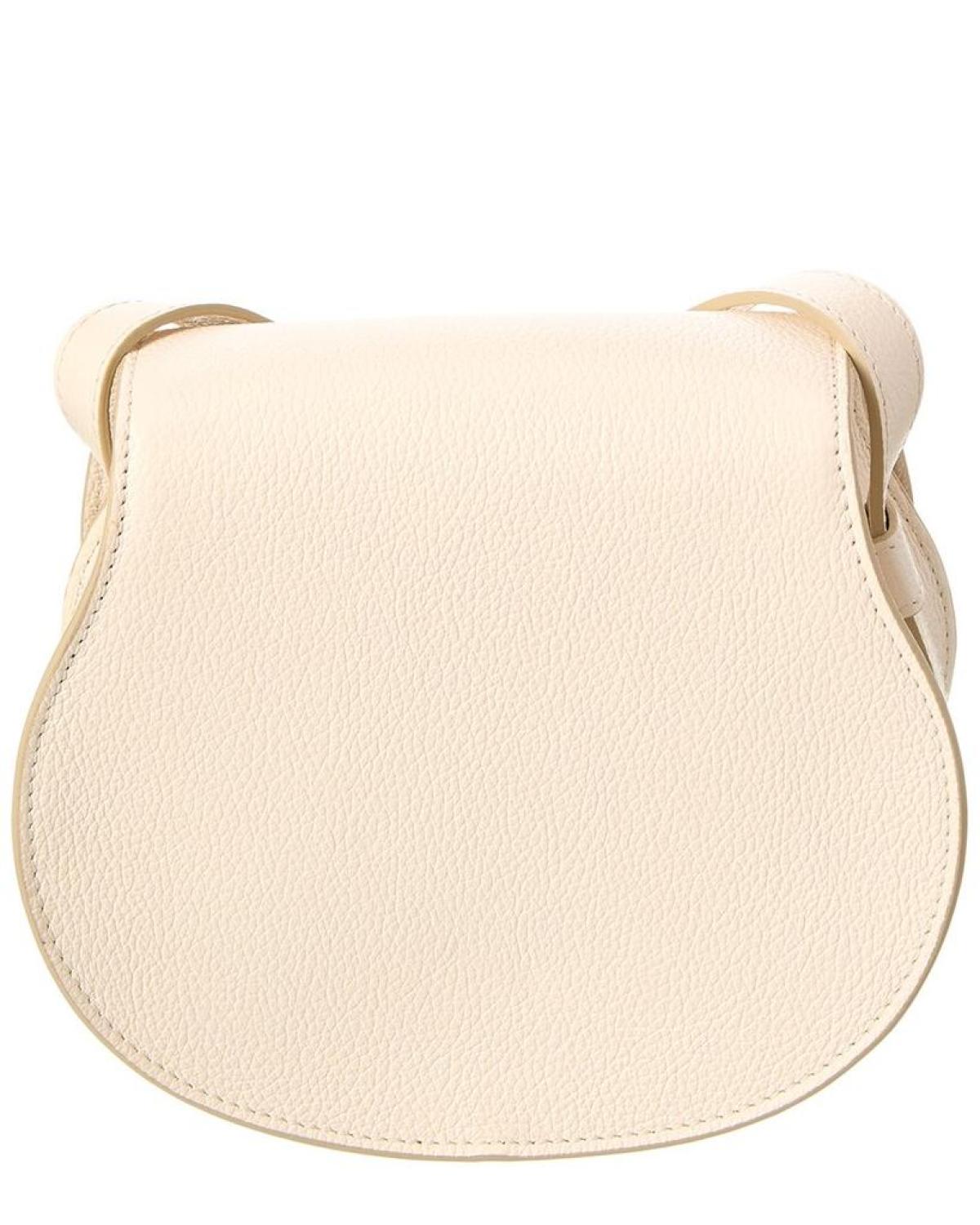 Chloé Marcie Small Leather Saddle Bag