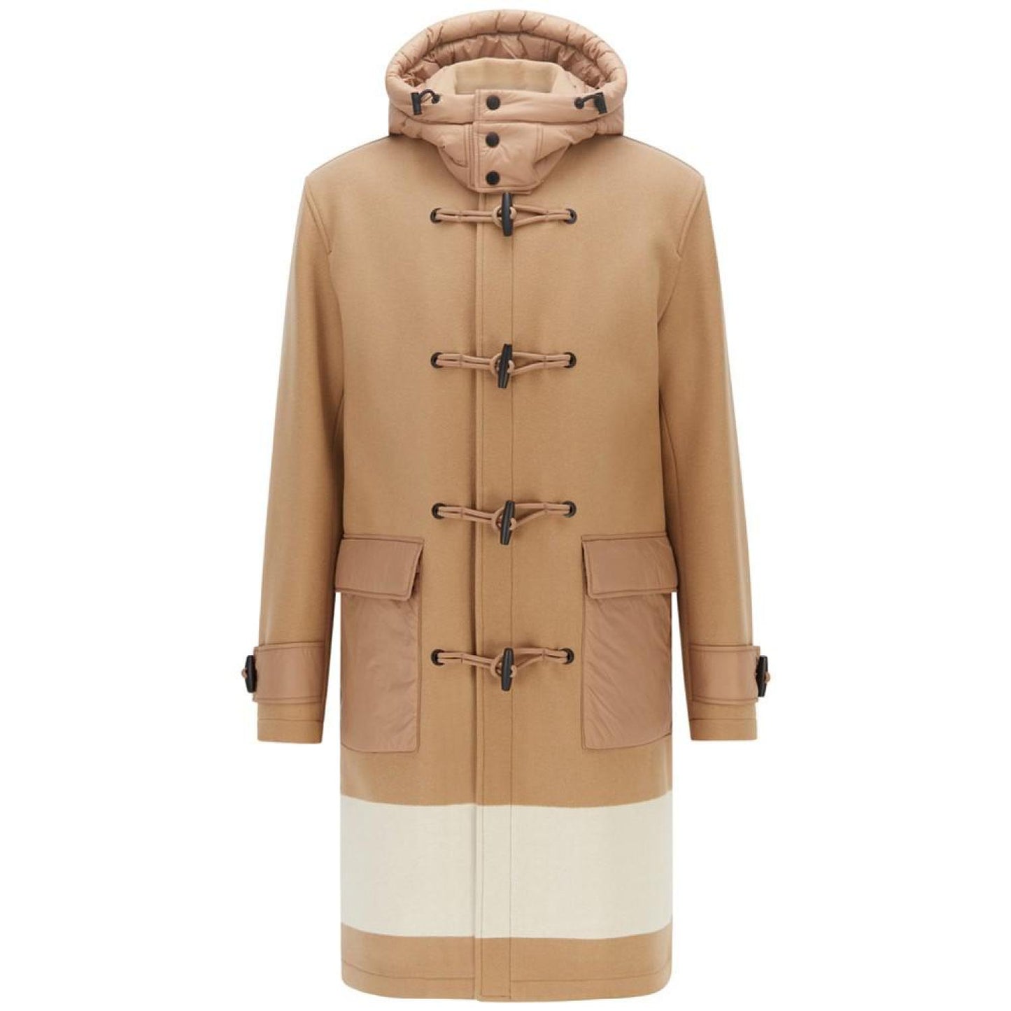 Men's Color-Blocked Duffle Coat