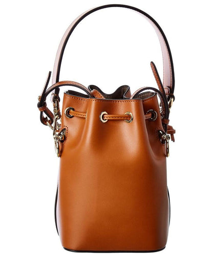 FENDI Mon Tresor Mini Leather Bucket Bag