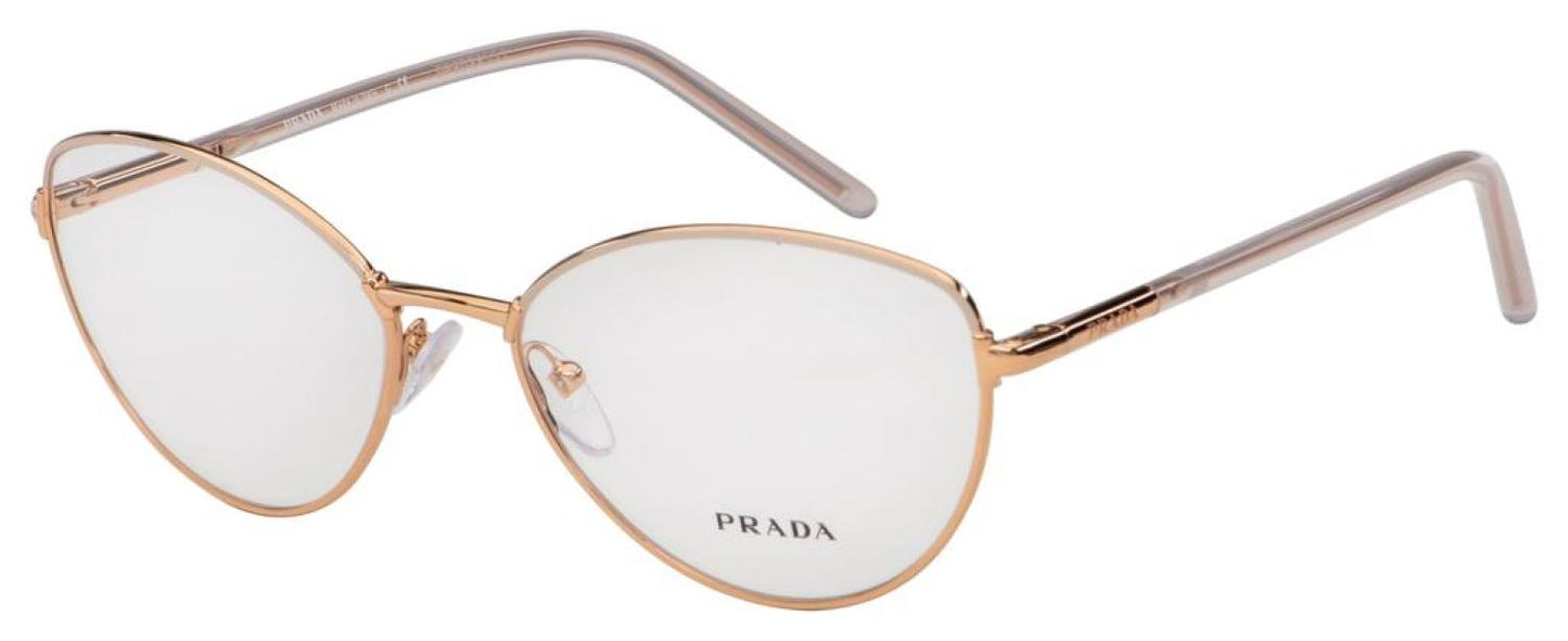 Prada Unisex PR62WV-05R1O1-55 Fashion 55mm Pink Gold Opticals