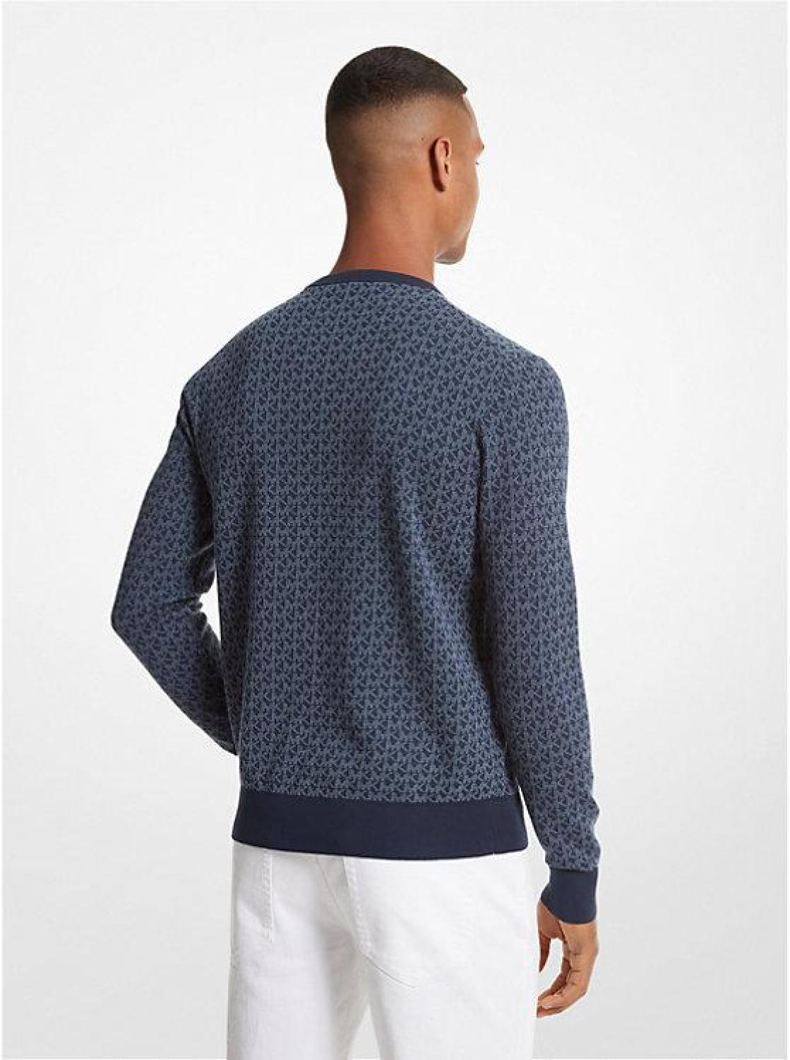 Logo Cotton Jacquard Sweater