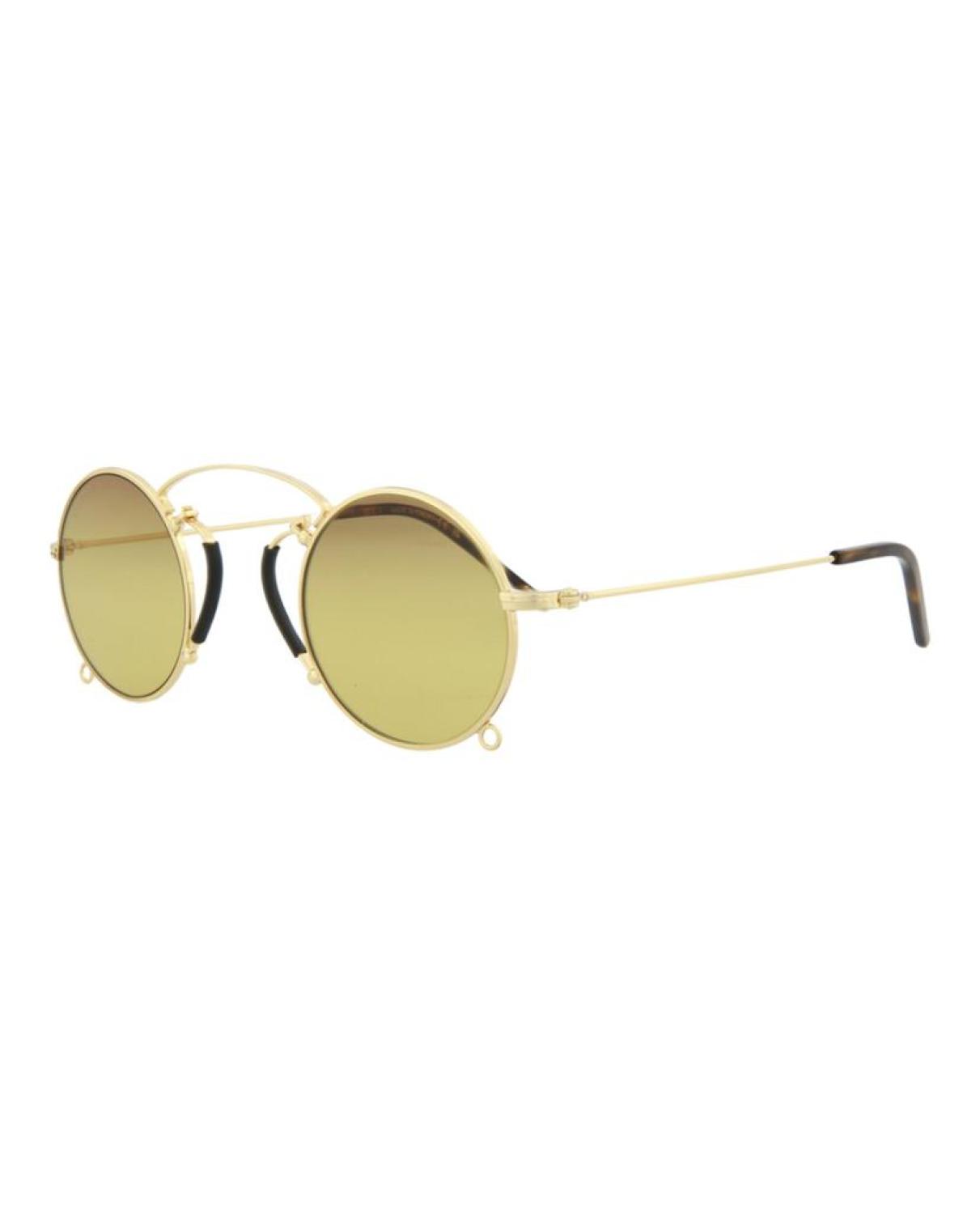 Round-Frame Metal Sunglasses