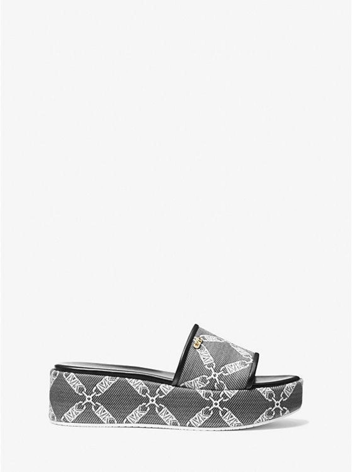 Ember Empire Logo Jacquard Platform Sandal