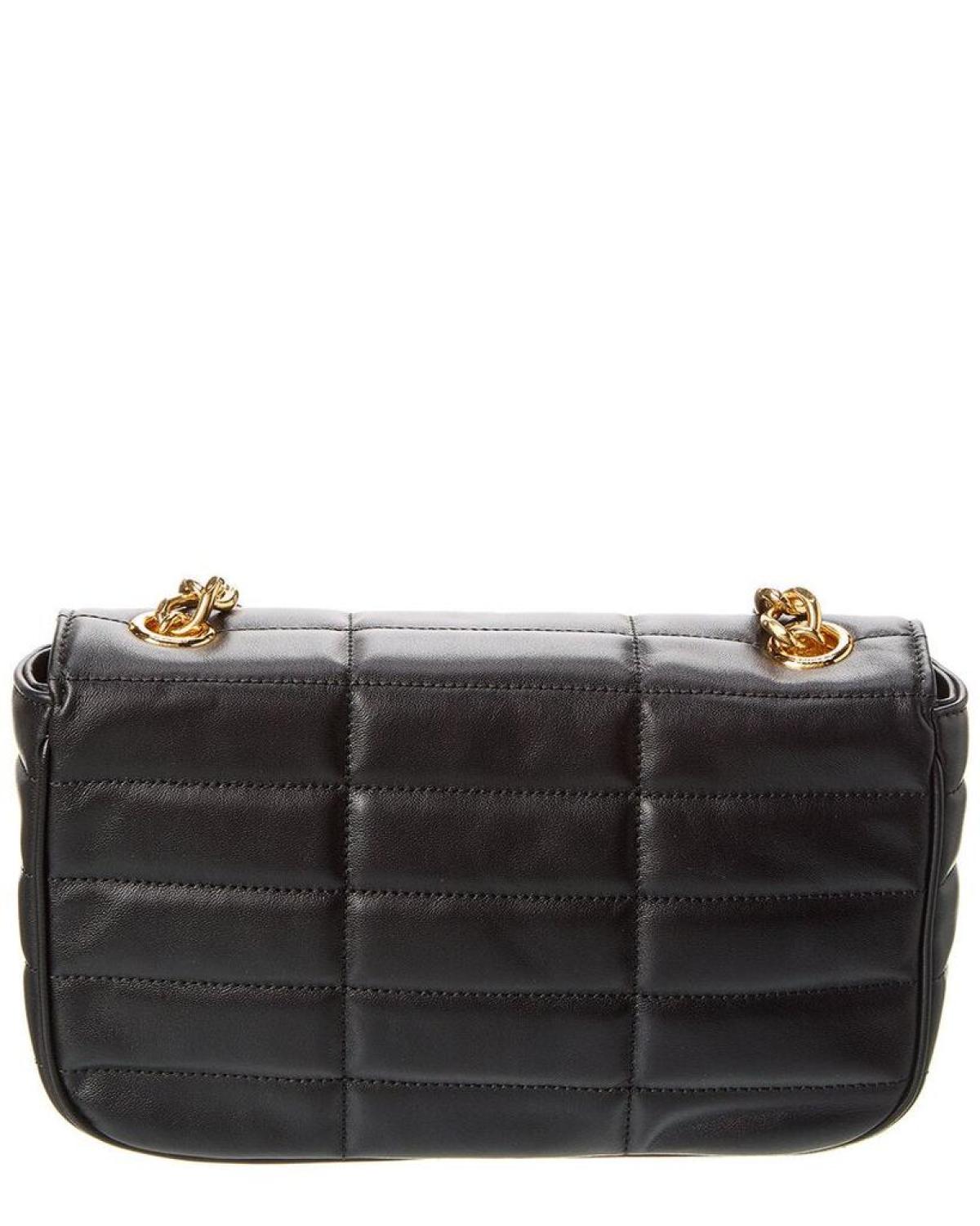 CELINE Monochrome Quilted Leather Shoulder Bag