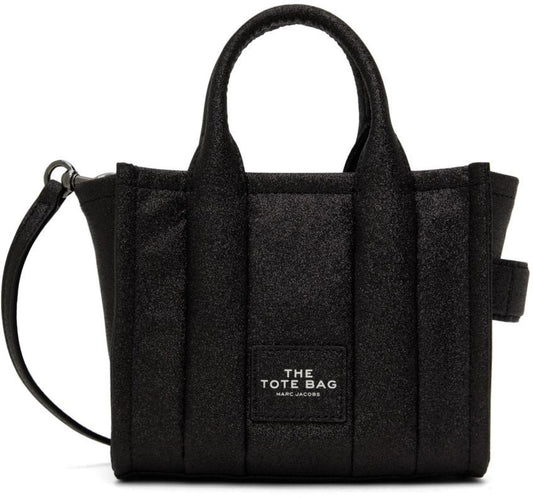 Black 'The Galactic Glitter Mini' Tote