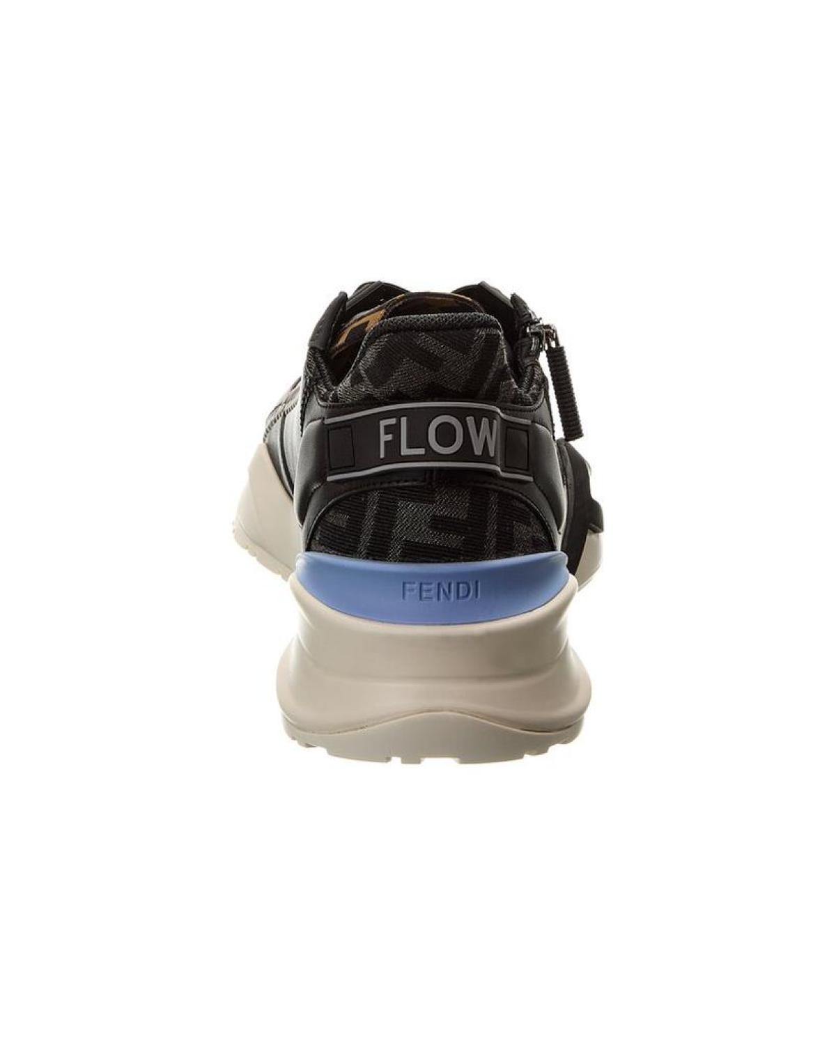 FENDI Flow FF & Leather Sneaker