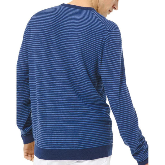 Mens Stripe Crewneck Crewneck Sweater