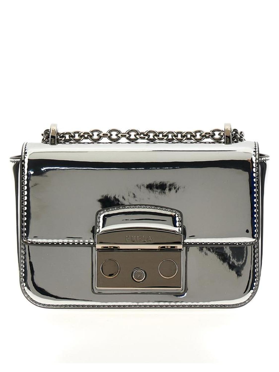 Furla Metropolis Logo Engraved Mini Crossbody Bag