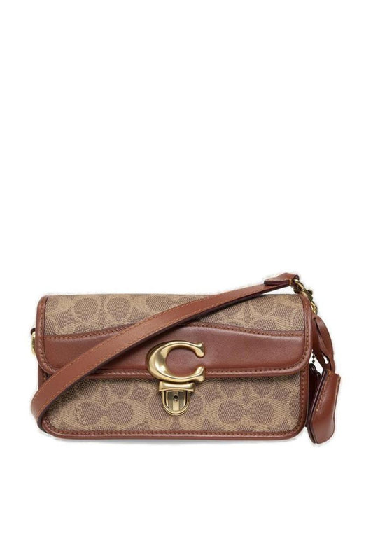 Coach Studio Monogram Print Shoulder Bag