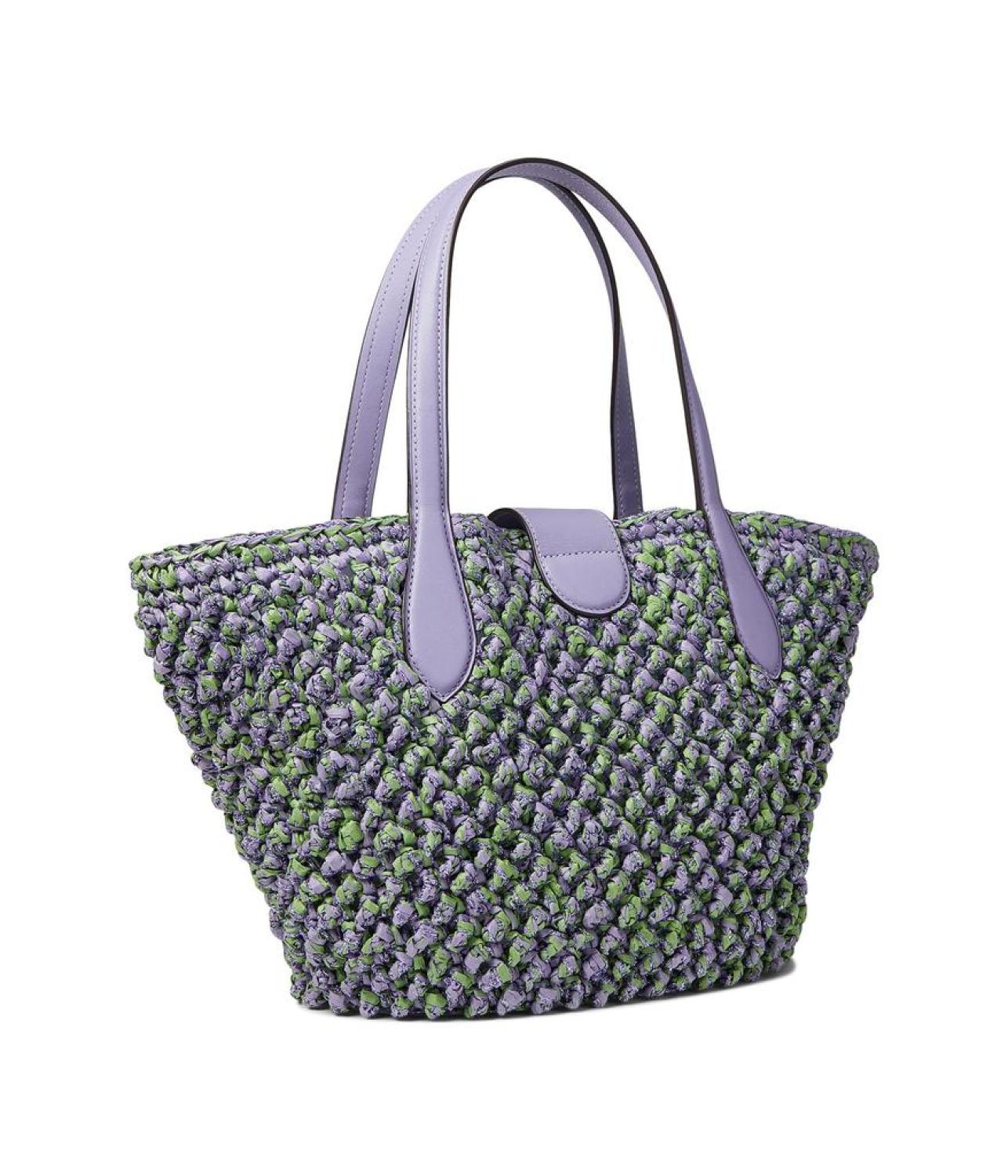 Small Popcorn Texture Straw Tote