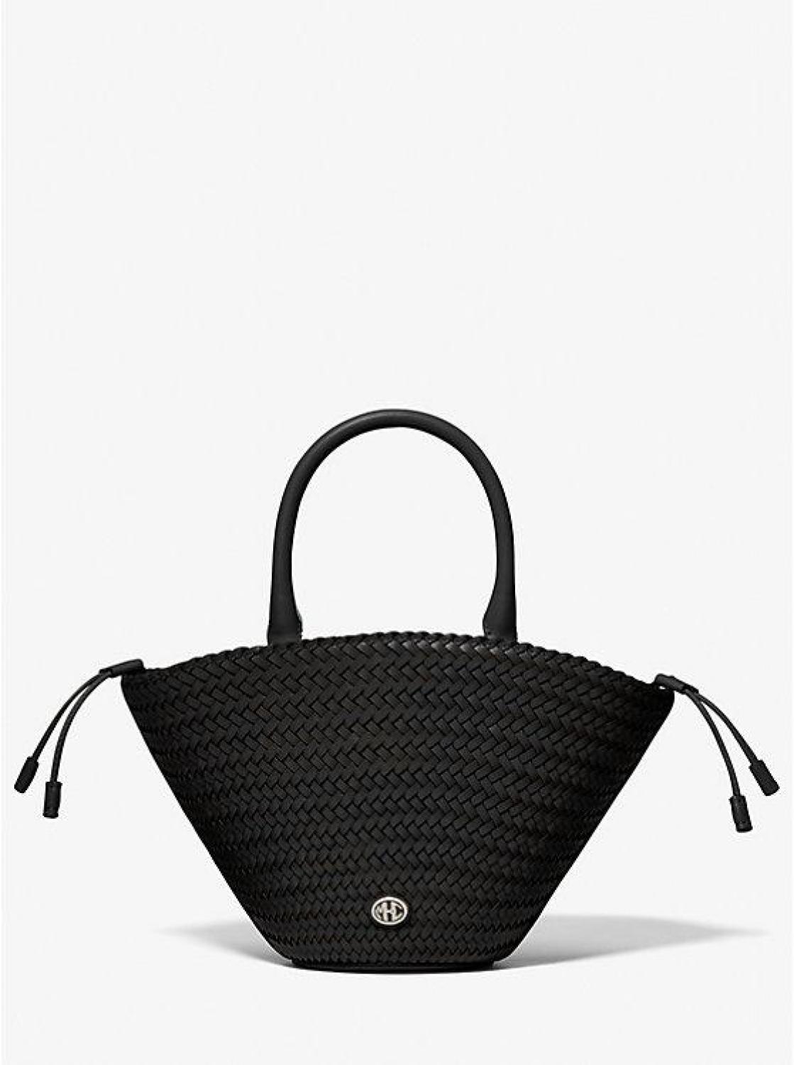 Audrey Woven Leather Market Bag