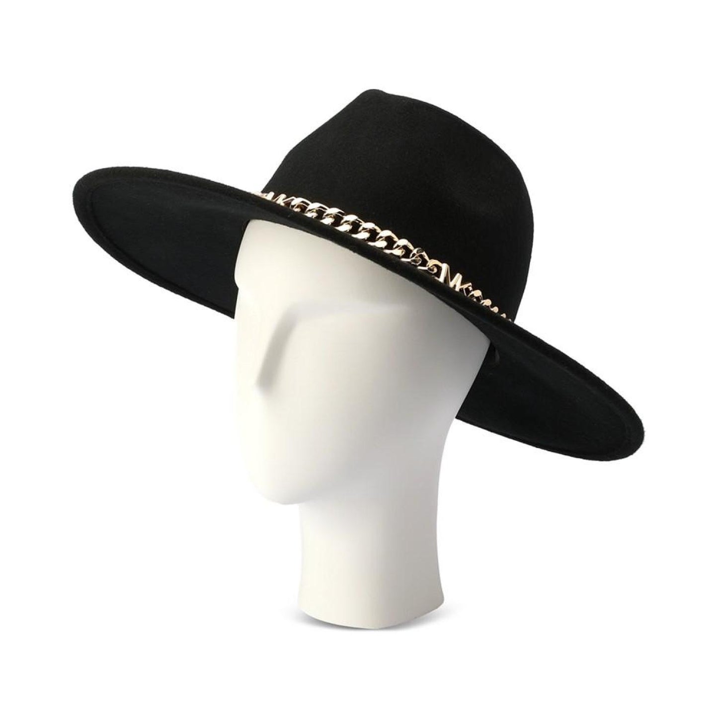 Women's Felted Wool Fedora with Chain Band