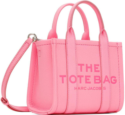 Pink 'The Leather Mini Tote Bag' Tote