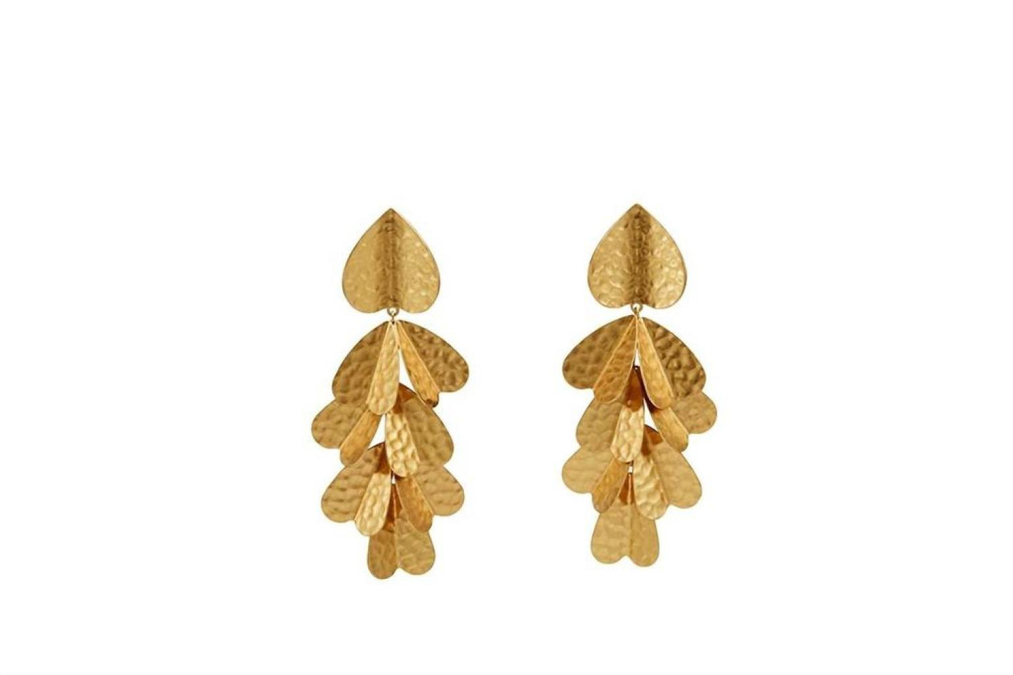 Petal Statement Earrings In Gold