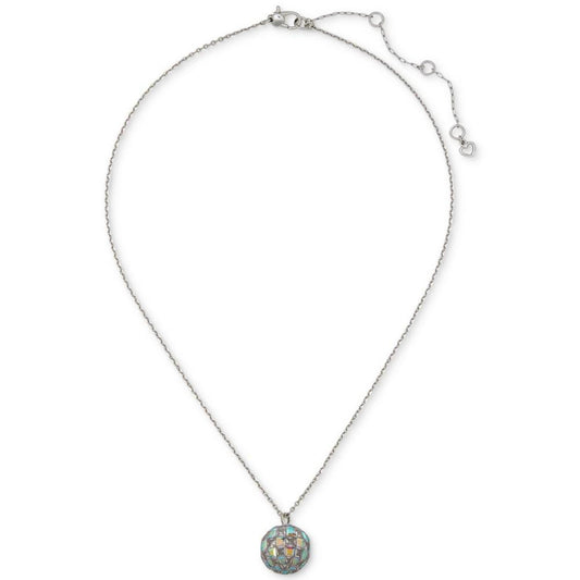 Silver-Tone Beaming Bright Pendant Necklace, 16" + 3" extender