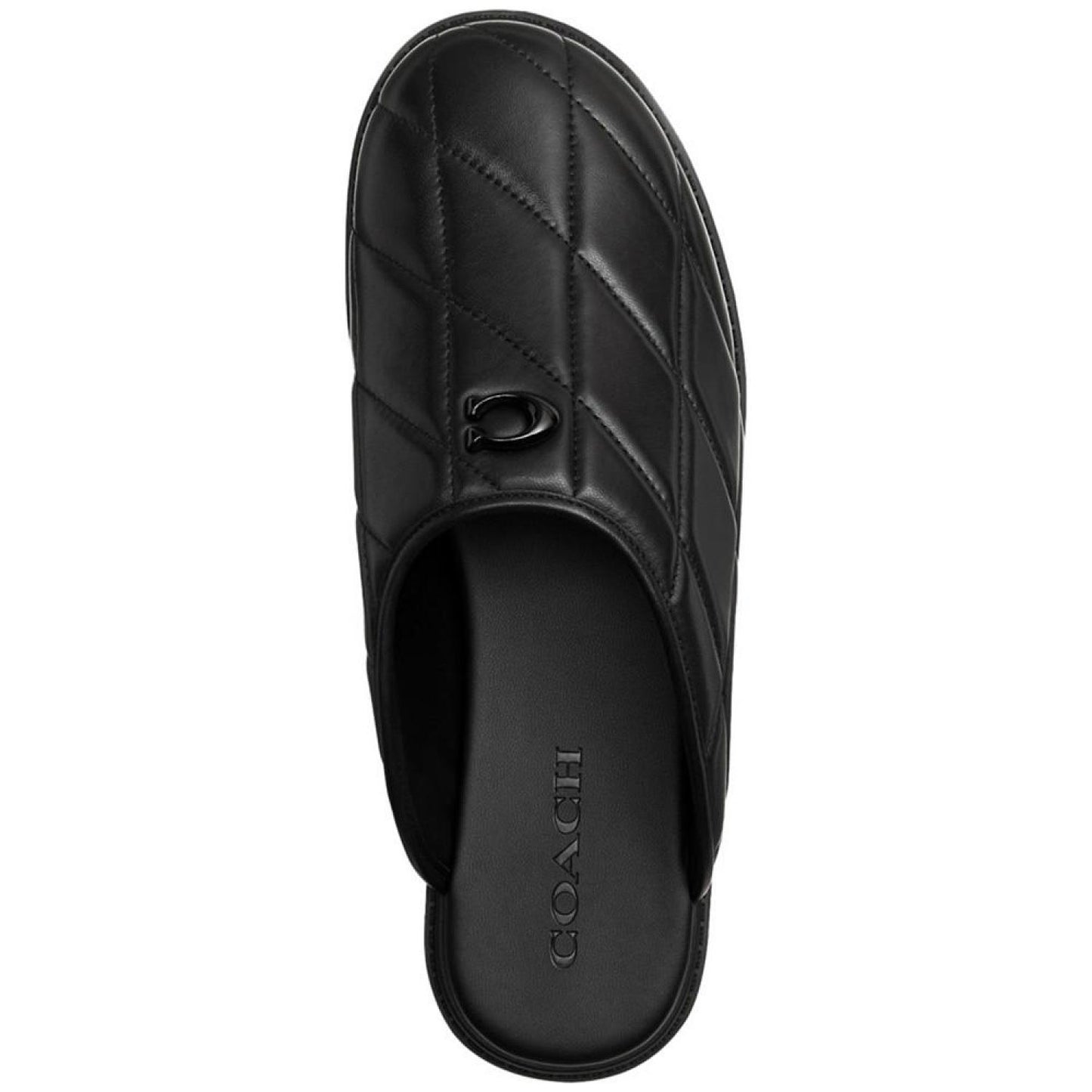 Women's Alyssa Logo-Detail Quilted Leather Mules