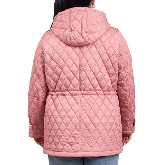 Women's Plus Size Quilted Hooded Anorak Coat