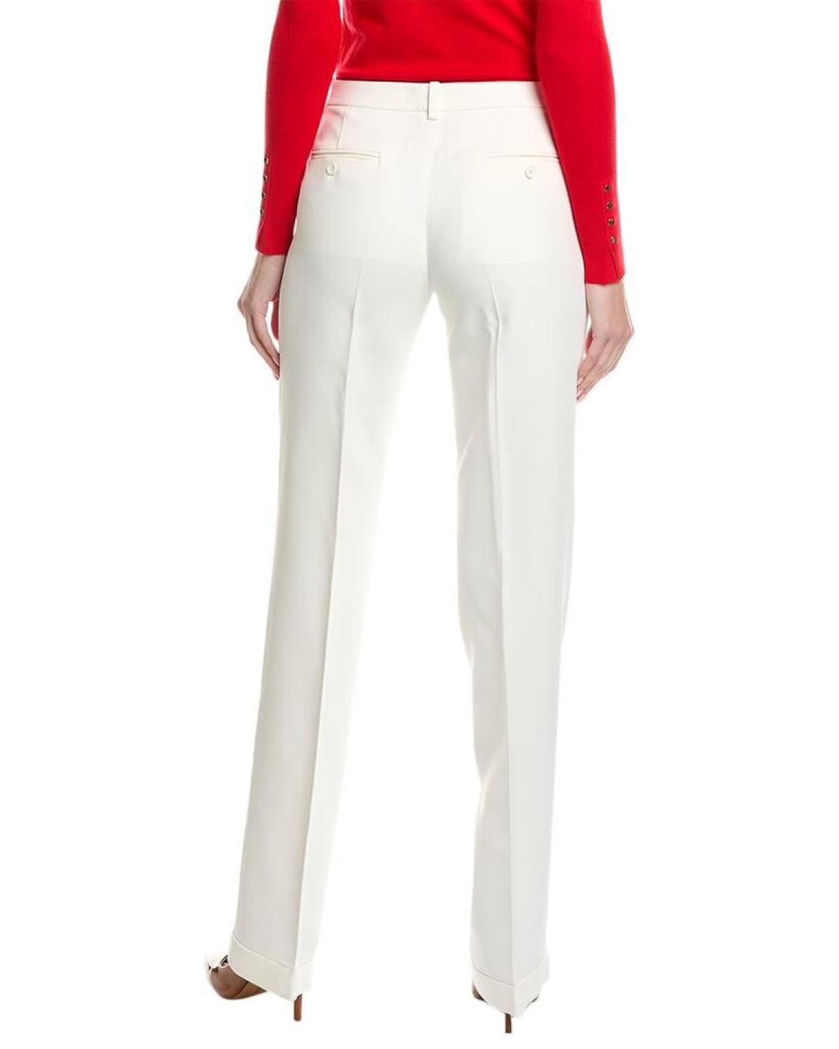 Michael Kors Collection Carolyn Flat Front Straight Leg Trouser