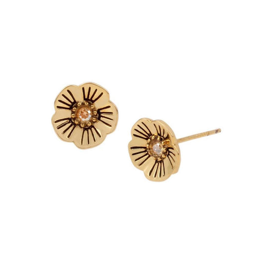 Tea Rose Stud Earrings