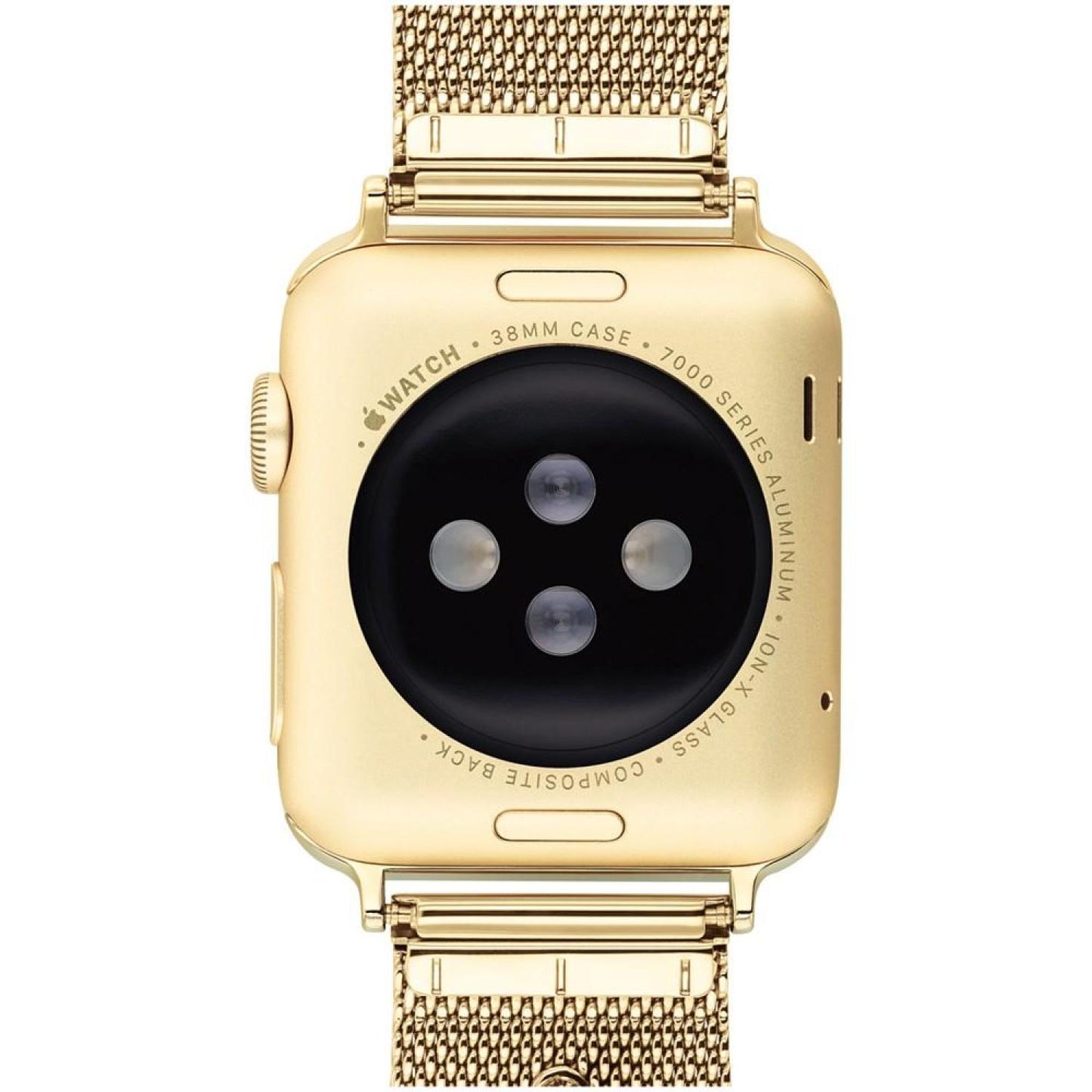 Women's Gold-Tone Mesh Tea Rose Charm Strap for Apple Watch, 38, 40, 41mm