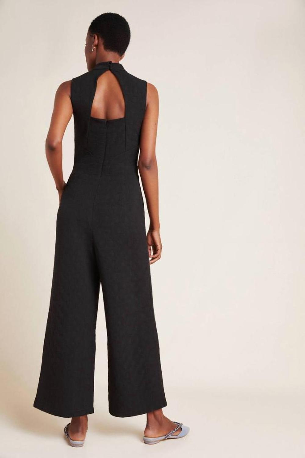 Charley Mock Neck Jumpsuit In Black