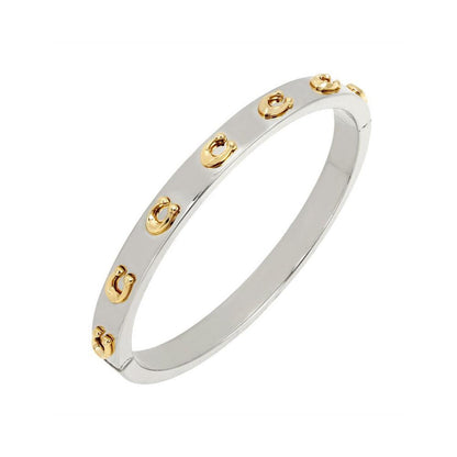 Signature C Hinged Bangle Bracelet