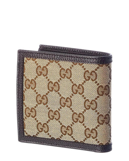 Gucci Original GG Canvas & Leather Wallet, os, Brown