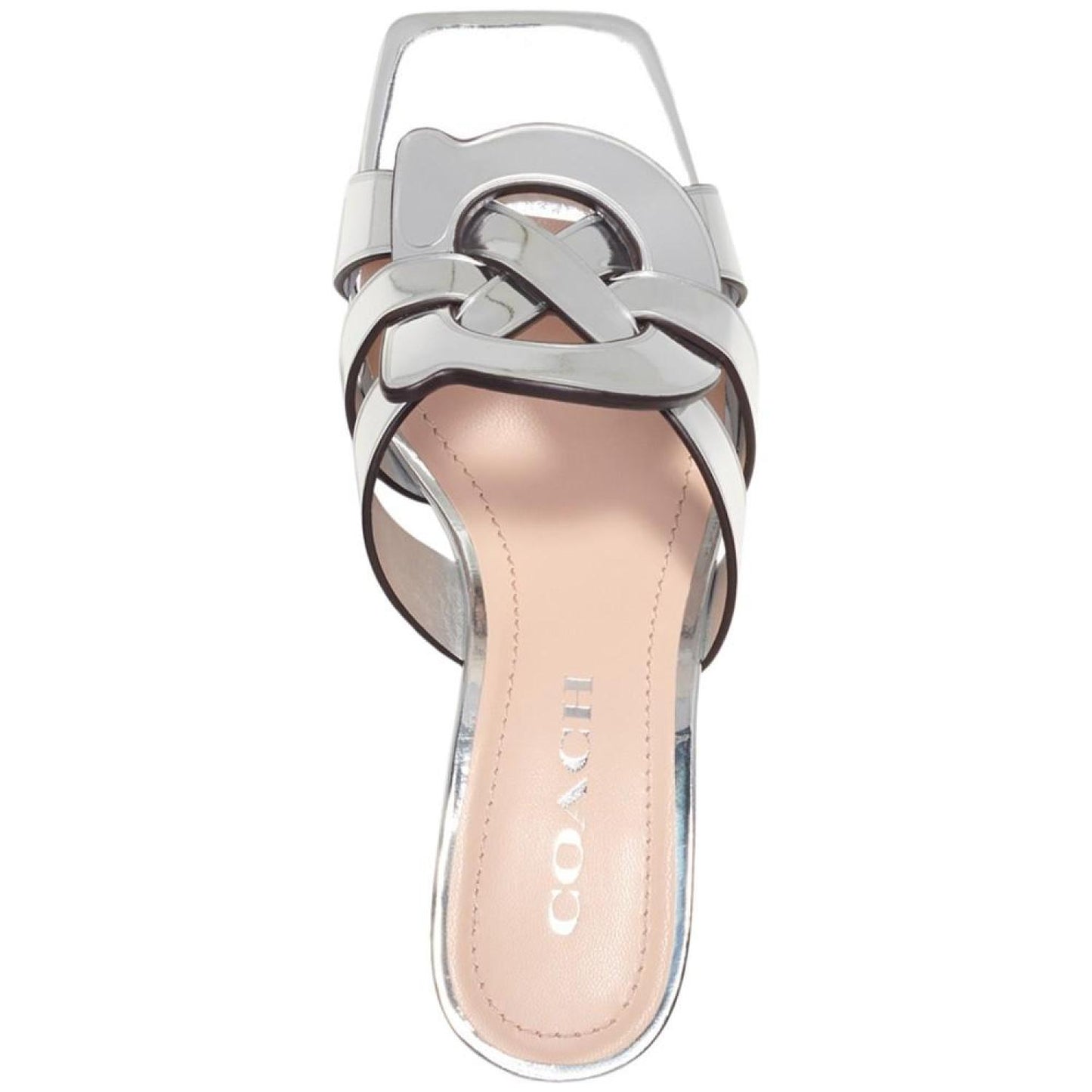 Tillie "C" Emblem Kitten Heel Dress Sandals