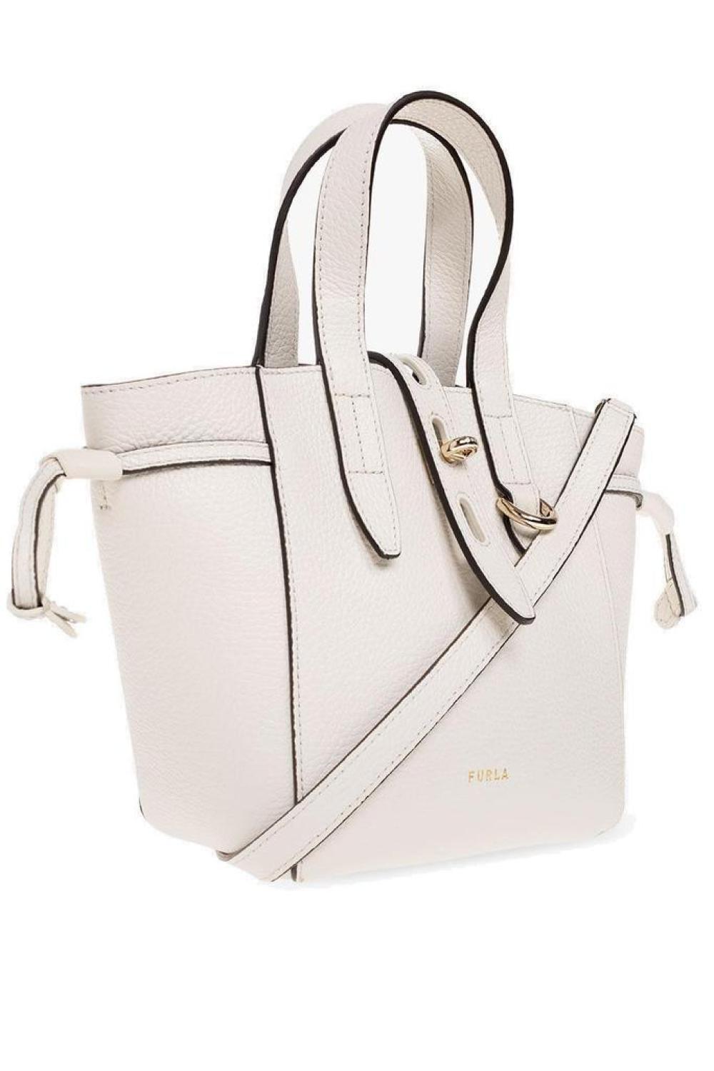 Furla Net Logo Printed Mini Tote Bag