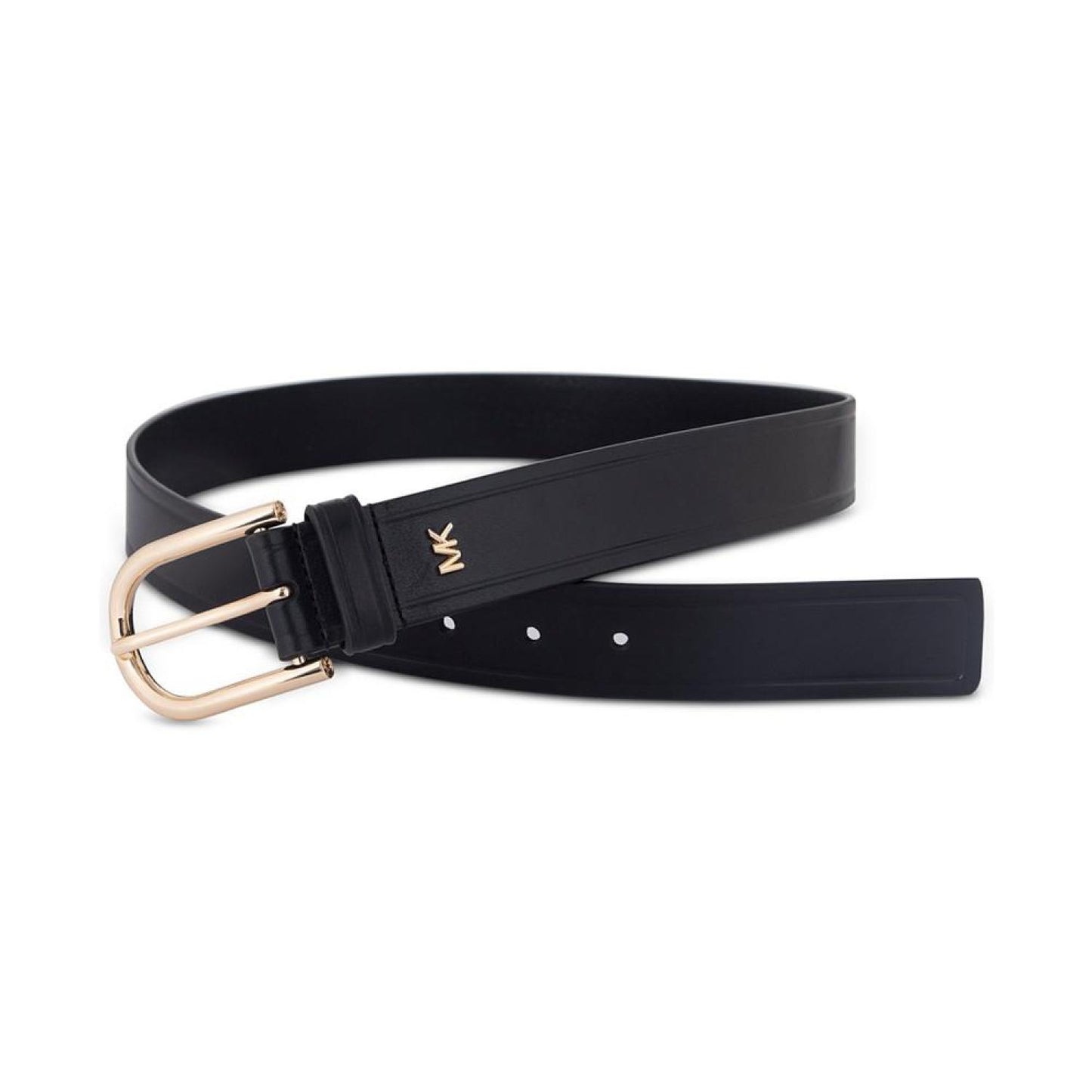 Women's Gold-Tone-Buckle Leather Belt