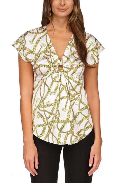 Womens Printed Logo Blouse