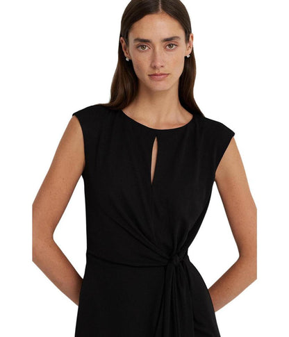 Stretch Jersey Tie-Front Dress