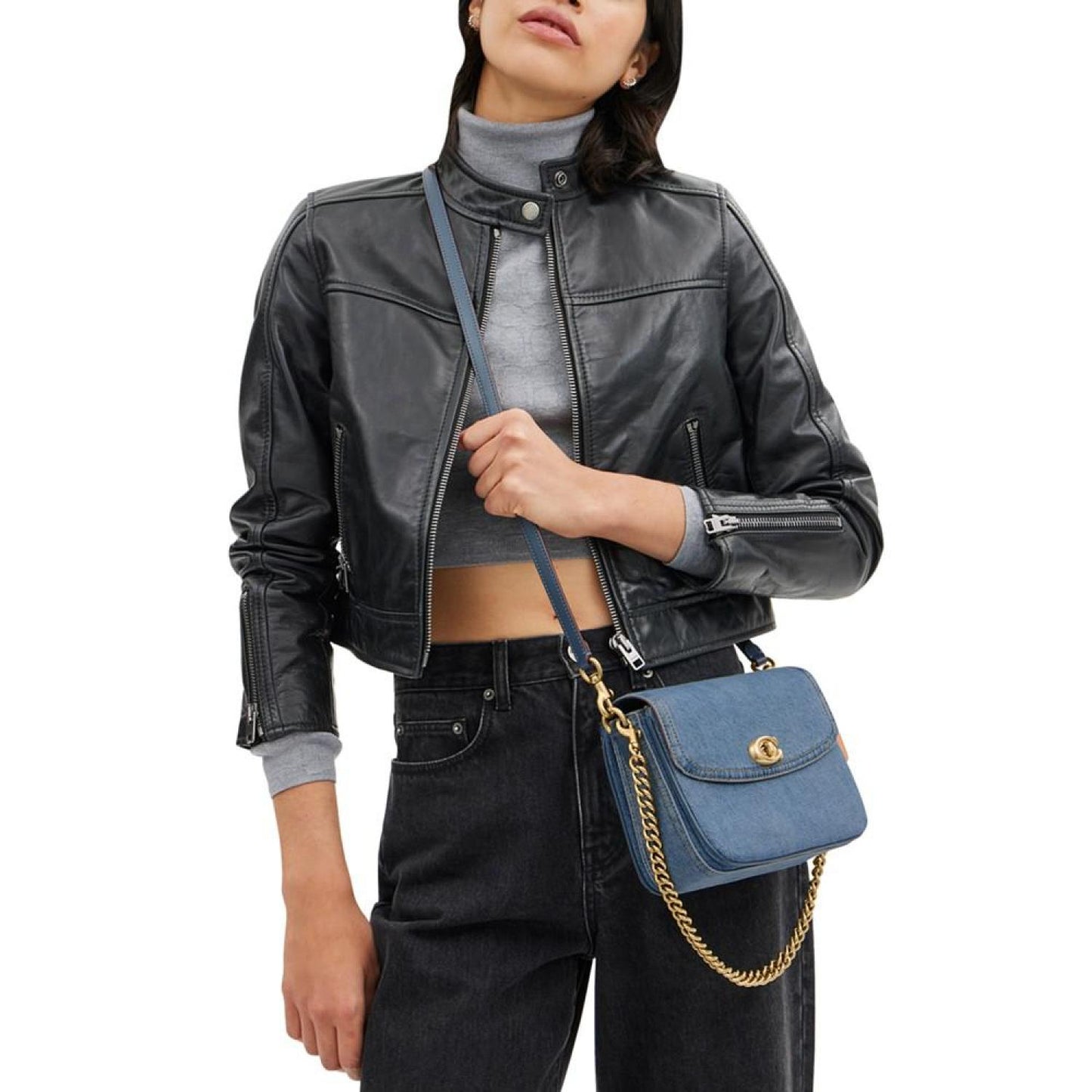 Cassie 19 Denim Mini Crossbody