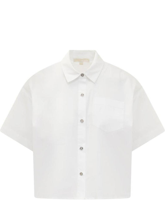 Michael Michael Kors Short Sleeved Cropped Shirt