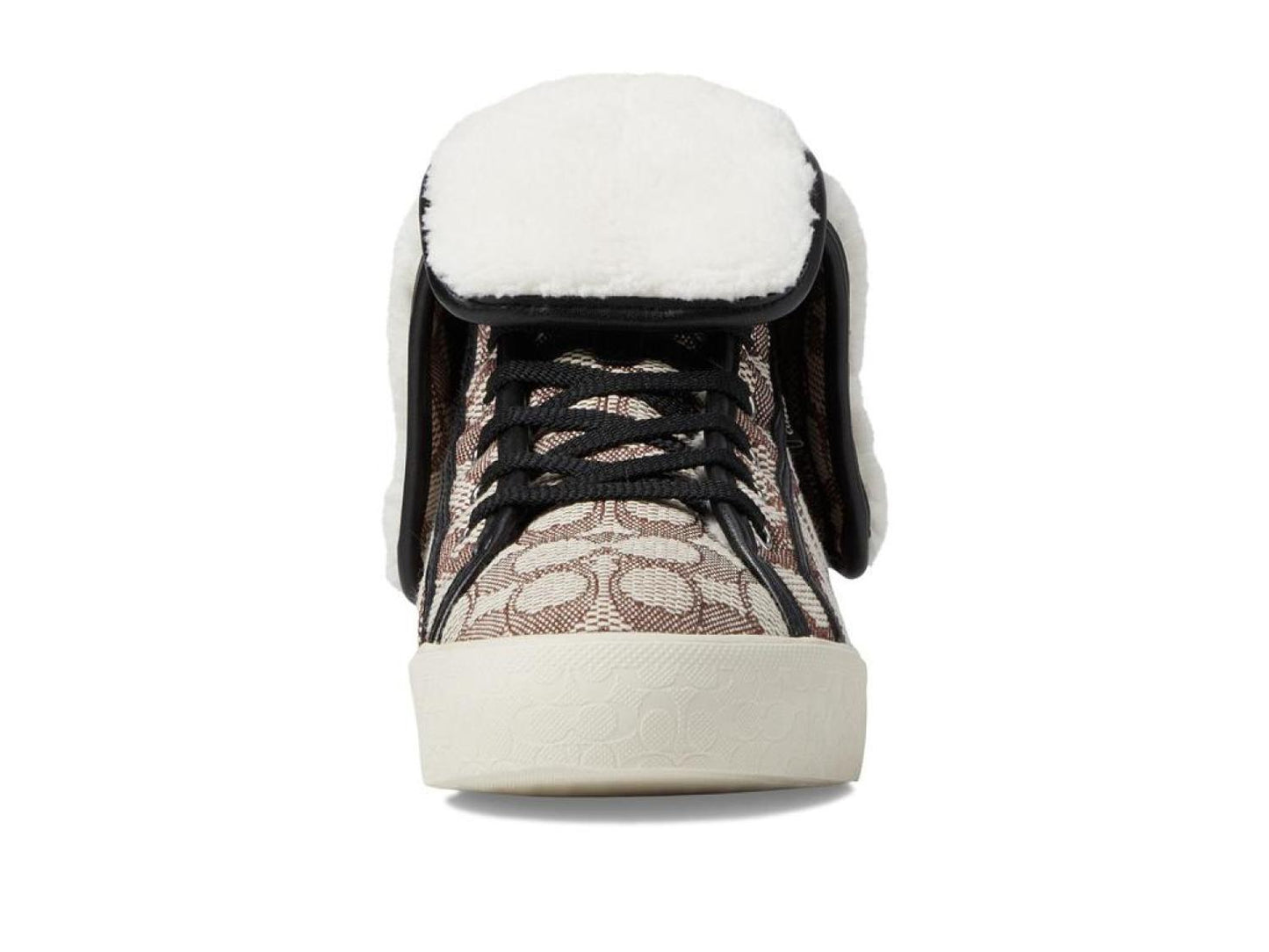 Citysole Textured Jacquard  Fold-Over High-Top Platform