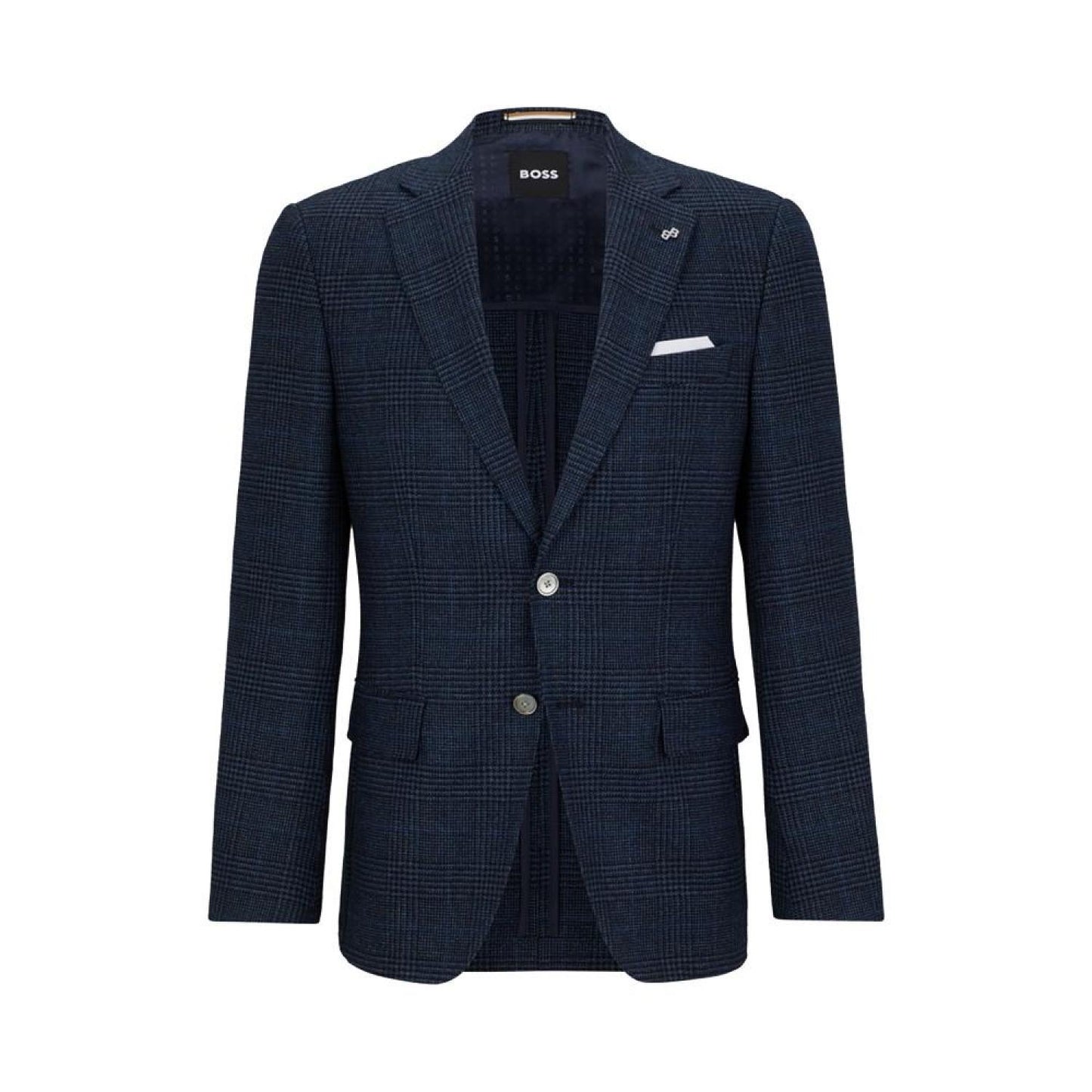 Men's Checked Slim-Fit Jacket