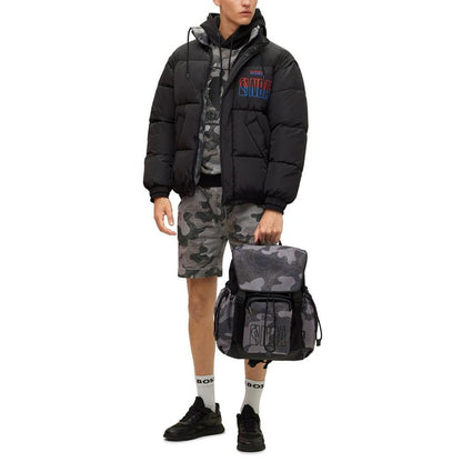 BOSS x NBA Men's Reversible Oversized-Fit Puffer Jacket